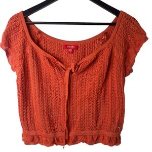 GUESS Women's‎ Orange Knit Top